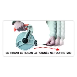 Mesure Longue Acier Super Action Plus METRICA 50m X 13mm - 39244V -Outils Pour La Maison 39244v 4 fr