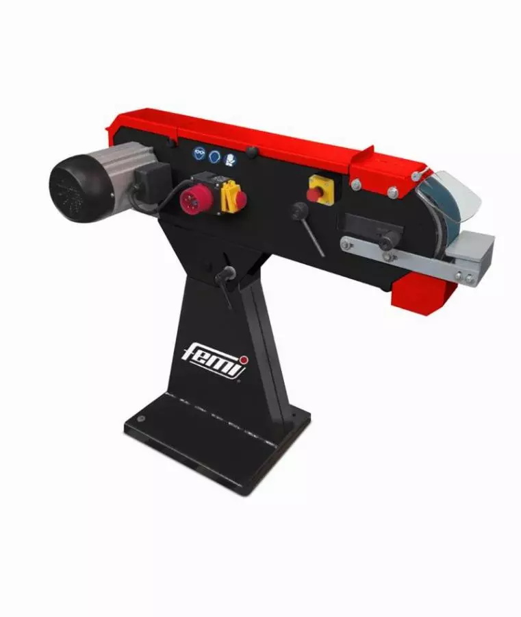 Ponceuse à Bande Horizontale FEMI Avec Socle - Triphasé 3000W Bande 75x2000 Mm - 8265030 3 Ponceuse à Bande Horizontale FEMI Avec Socle - Triphasé 3000W Bande 75x2000 Mm - 8265030