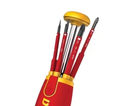 Tournevis Porte Embout Slim VDE 75 Mm WIHA Liftup - 6 Embouts FENTE /PH /XENO PZ2 - 38611 -Outils Pour La Maison EGA20050 3