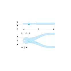 Pince Coupante Coupe-câble Cuivre/aluminium FACOM 170 Mm - 412B.10