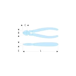 Pince Coupante Semi-rase FACOM 110 Mm - 435