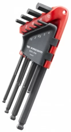 Jeu De 9 Clés Mâles Longue Tête Sphérique FACOM - 83SH.JP9APF