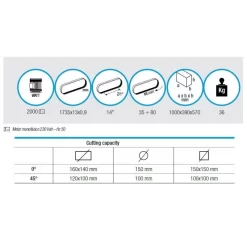 Scie à Ruban Métal FEMI Descente Automatique - Coupe Max. 160mm - ABSNG160 -Outils Pour La Maison FEMI0071 2