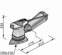 Ponceuse Delta Avec Régulation De Régime En Kit ODE 100-2 Set FLEX - En L-Boxx Avec Accessoires - 429864 -Outils Pour La Maison FLE00064 4
