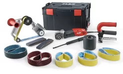 Satineuse Et Ponceuse à Bande Pour Tubes TRINOXFLEX BSE 14-3 INOX Set FLEX - 433.454 -Outils Pour La Maison FLE00072 1