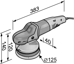 Polisseuse Orbitale à Entraînement Forcé XCE 10-8 125 P-Set FLEX - En L-Boxx Avec Accessoires - 447269 -Outils Pour La Maison FLE00092 16