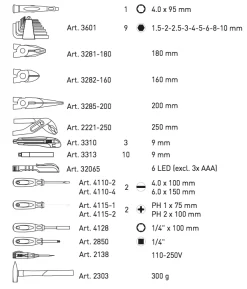 Coffret D'outils Pro-Line 1/4" KRAFTWERK 123 Pièces - 3944 -Outils Pour La Maison KRA00051 2