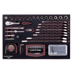 Coffret D'outils Pro-Line 1/4" KRAFTWERK 123 Pièces - 3944 -Outils Pour La Maison KRA00051 3
