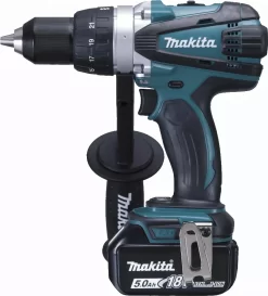 Perceuse Visseuse 18 V Li-Ion 5 Ah Ø 13 Mm MAKITA - 2 Batteries, Chargeur, Coffret - DDF458RTJ