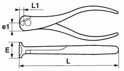 Pince Coupante En Bout Bimatiere Avec Ressort 160 Mm SAM - 230R16GFME -Outils Pour La Maison SAM01168 5
