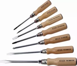 Jeu De 7 Tournevis Bois Mecanicien, Ph Et Pz SAM - TWJ7 -Outils Pour La Maison SAM05874 1