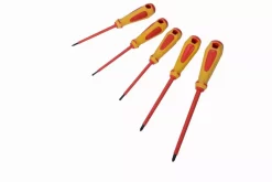 Jeu De 5 Tournevis Fente Et Pozidriv Isoles 1000v SAM - ZTBPZJ5 -Outils Pour La Maison SAM06107 1