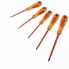 Jeu De 5 Tournevis Fente Et Pozidriv Isoles 1000v SAM - ZTBPZJ5 -Outils Pour La Maison SAM06107 2