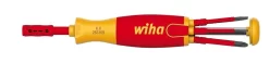 Tournevis Lift-Up WIHA Isolé 1000V + 6 Embouts 70 Mm Intégrés - 38613