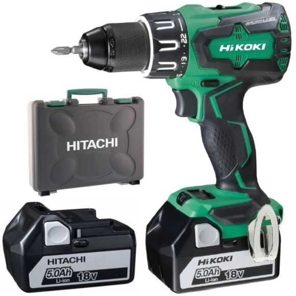 Perceuse Visseuse à Percussion 70Nm HIKOKI 18V 5.0Ah Induction - 2 Batteries + Chargeur En Coffret - DV18DBSLWJZ 4 Perceuse Visseuse à Percussion 70Nm HIKOKI 18V 5.0Ah Induction - 2 Batteries + Chargeur En Coffret - DV18DBSLWJZ – Image 2