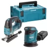 Scie Sauteuse DJV182 + Ponceuse Excentrique DB O180 Nu Makpac - MAKITA - DLX2276J -Outils Pour La Maison combopack makita dlx2276j