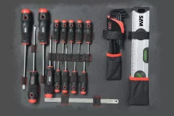 Valise Trolley + 136 Outils SAM OUTILLAGE Fermeture à Clé - CP-136N -Outils Pour La Maison cp 136n 05