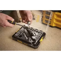 COFFRET DE DOUILLES STAKBOX M - 3/8’’ STANLEY JEU DE 18 PCS - FATMAX - FMMT98102-0 -Outils Pour La Maison fmmt98102 0 a4 1