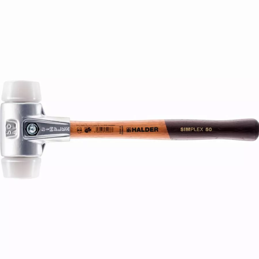 Maillet HALDER SIMPLEX Superplastique Avec Boîtier En Aluminium Et Manche En Bois - D=40 Mm - 3107.040 3 Maillet HALDER SIMPLEX Superplastique Avec Boîtier En Aluminium Et Manche En Bois - D=40 Mm - 3107.040