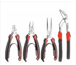 Jeu 4 Pinces FACOM : Multiprise à Verrouillage, Coupante, à Becs Demi-ronds Et Universelle - CPE.A1PB